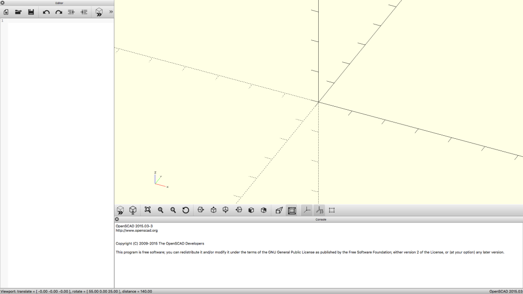 OpenSCAD screenshot